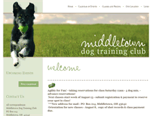 Tablet Screenshot of middletowndogtraining.com